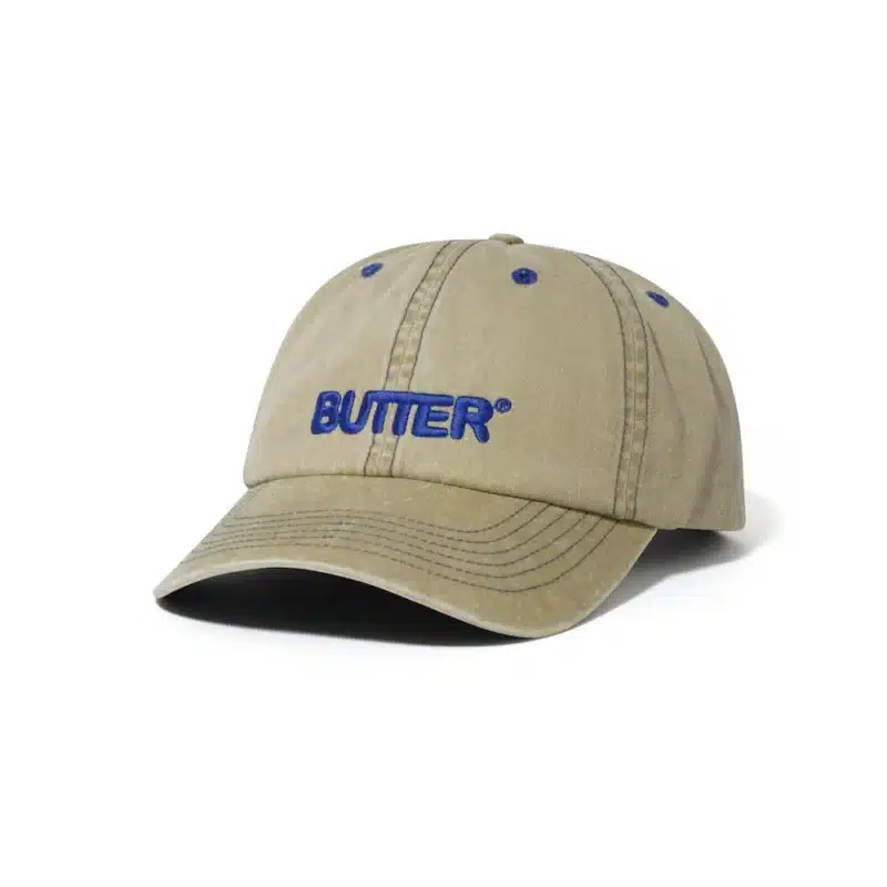 Butter Goods Rounded Logo 6 Panel Cap - Washes Sand