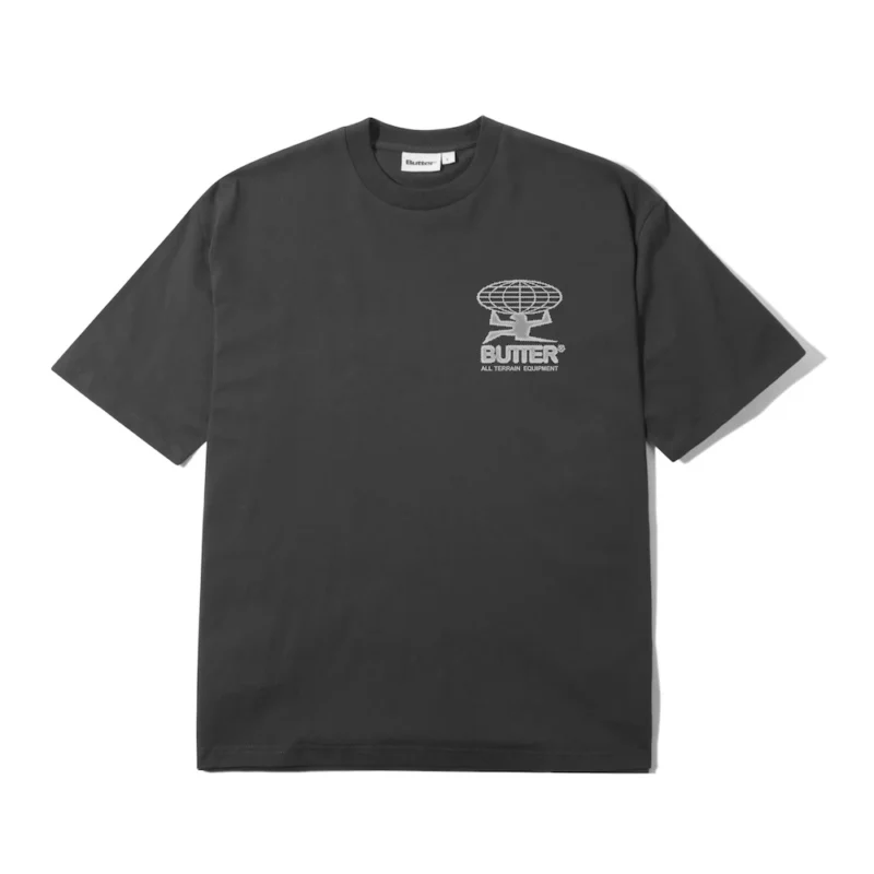 Butter Goods Terrain T-Shirt - Washed Black - Image 2