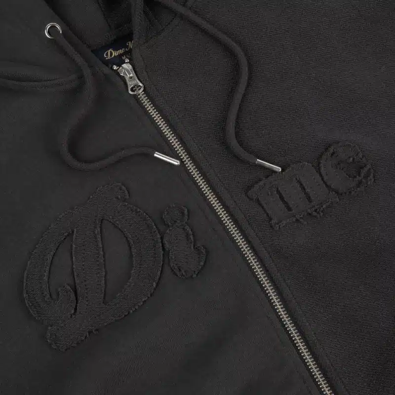 Dime MTL Reverse French Terry Zip Hoodie - Vintage Black – Bild 2
