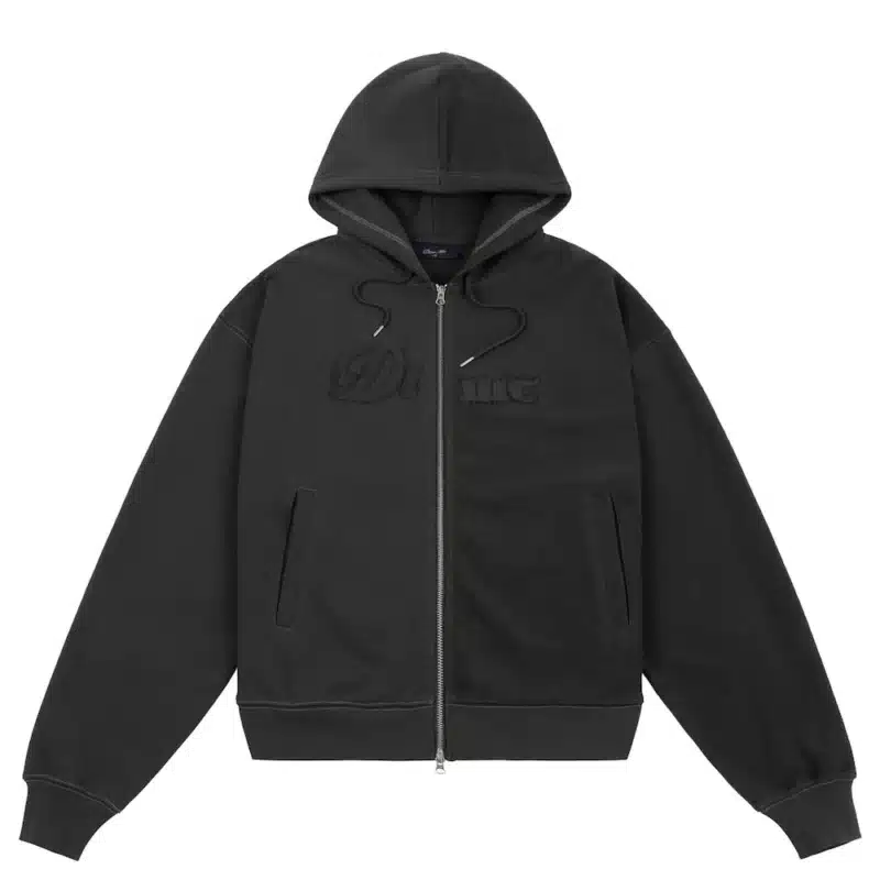 Dime MTL Reverse French Terry Zip Hoodie - Vintage Black