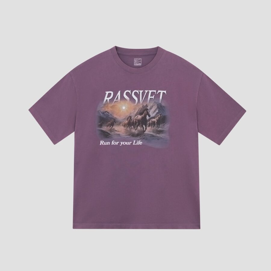 Rassvet Horses T-Shirt - Purple