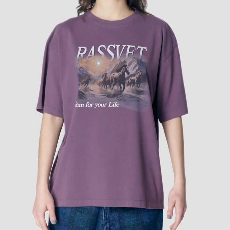 Rassvet Horses T-Shirt - Purple – Bild 3