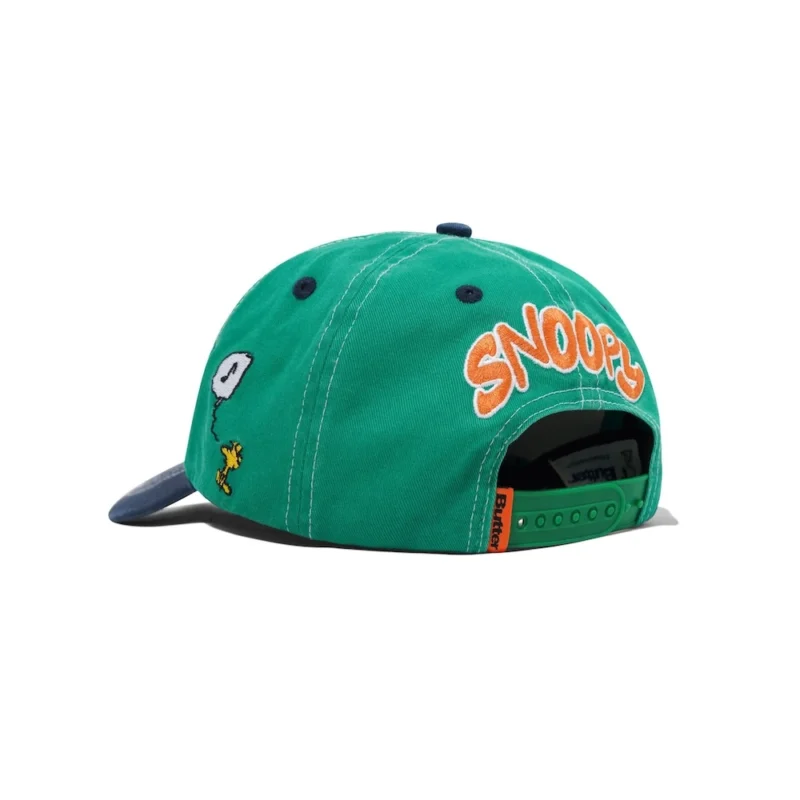 Butter® / Peanuts® Music Snapback Cap - Washed Kelly Green / Navy – Bild 2