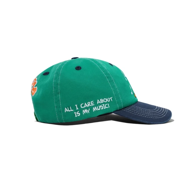 Butter® / Peanuts® Music Snapback Cap - Washed Kelly Green / Navy – Bild 3