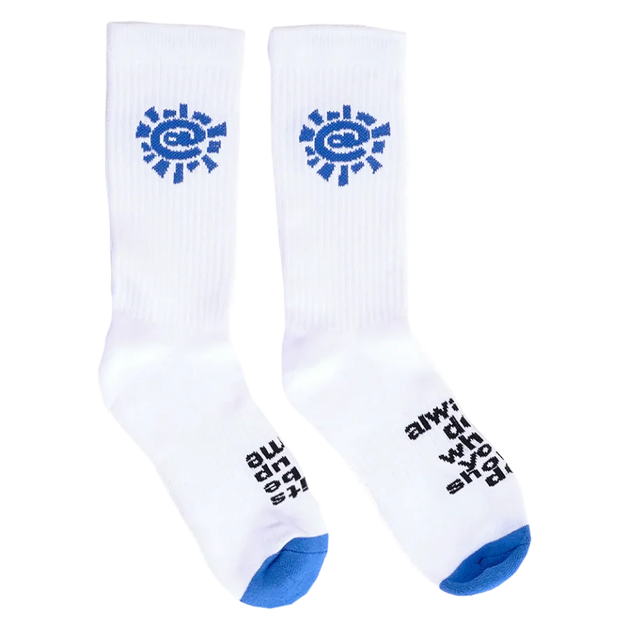 Always Blue @ Sun Socken - Blue / White
