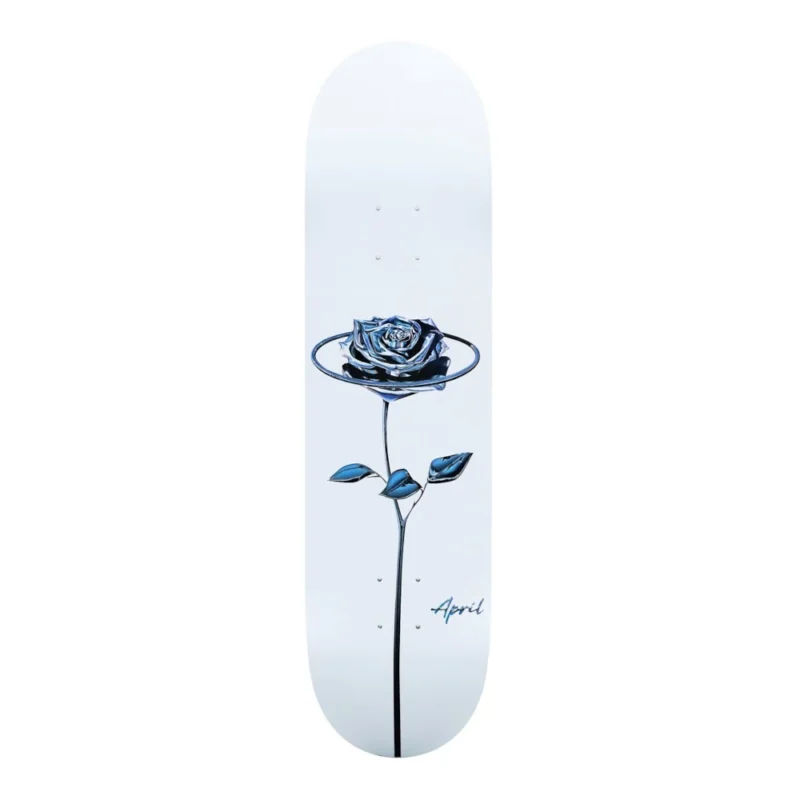 April Chrome Rose White Deck - 8.25