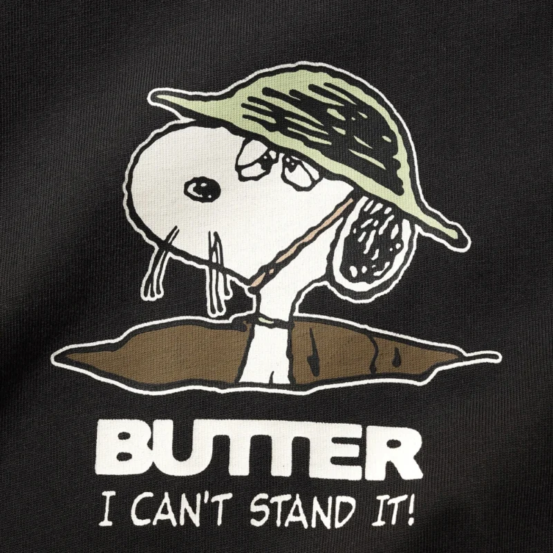 Butter® / Peanuts™ Can't Stand It T-Shirt - Washed Black - Image 2