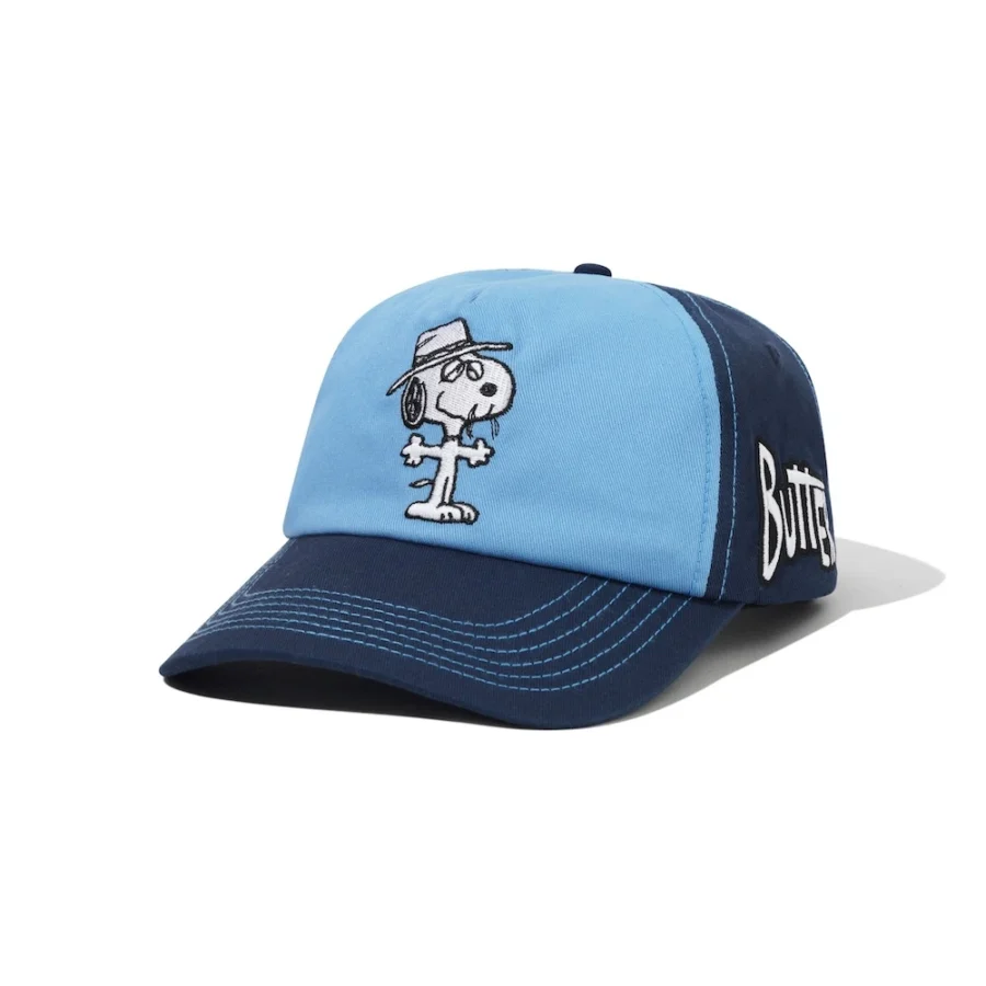 Butter® / Peanuts® Spike 5 Panel Cap - Navy / Light Blue