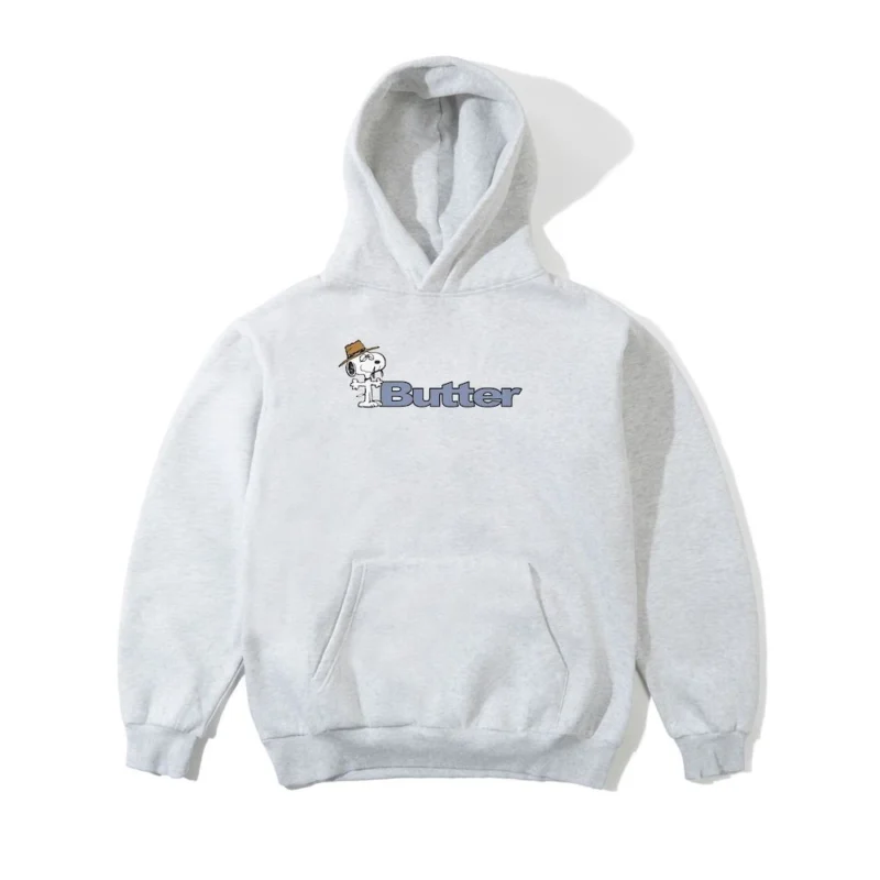 Butter® / Peanuts™ Spike Logo Pullover Hoodie - Ash
