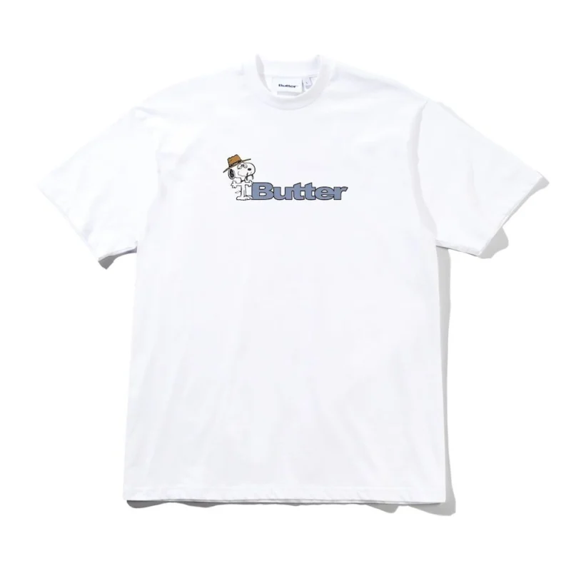 Butter® / Peanuts™ Spike Logo T-Shirt - White
