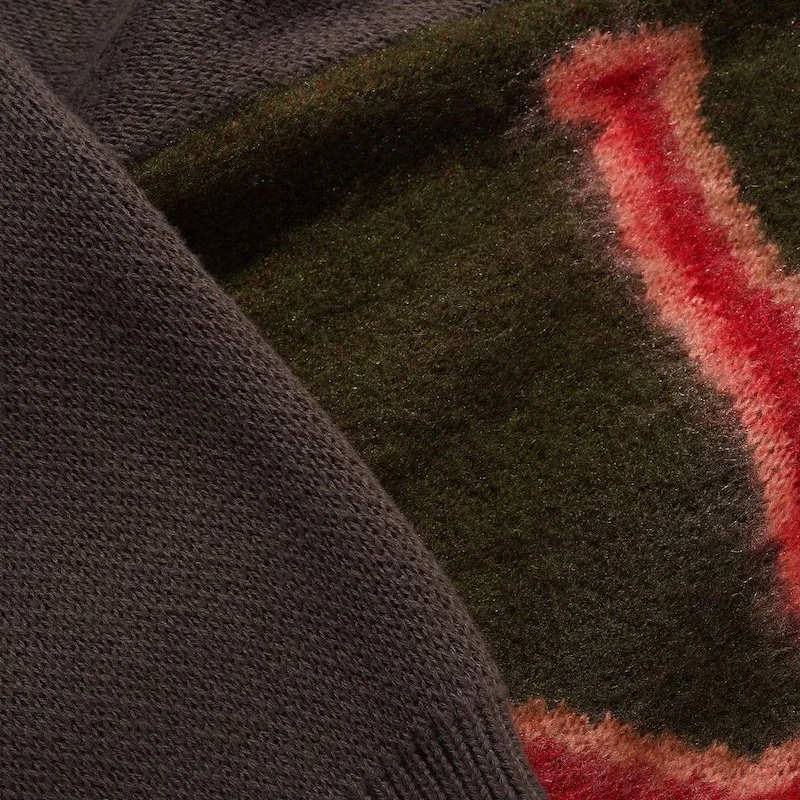 Butter Goods Beetle Zip-Thru Knit Sweater - Olive – Bild 4