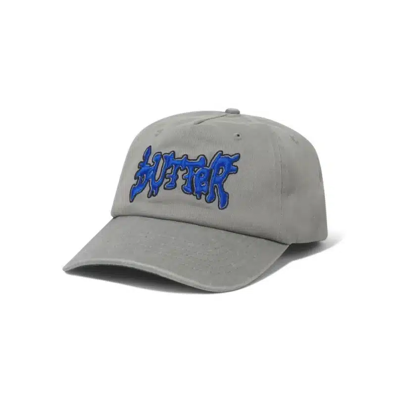 Butter Goods Blotch 5 Panel Cap - Cool Grey