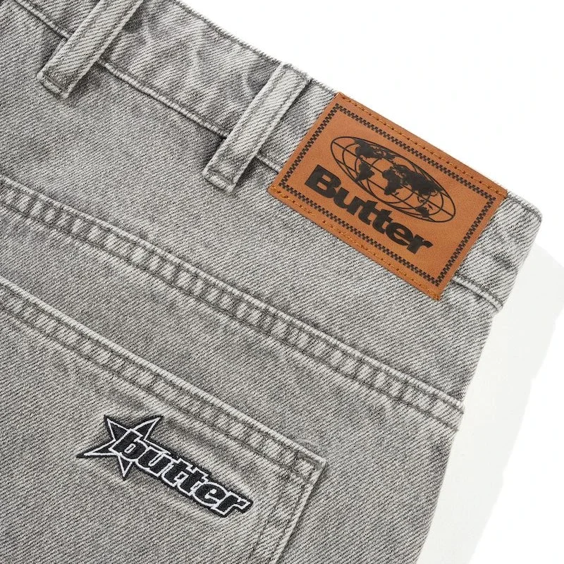 Butter Goods Racer Denim Hose - Grey Wash – Bild 3