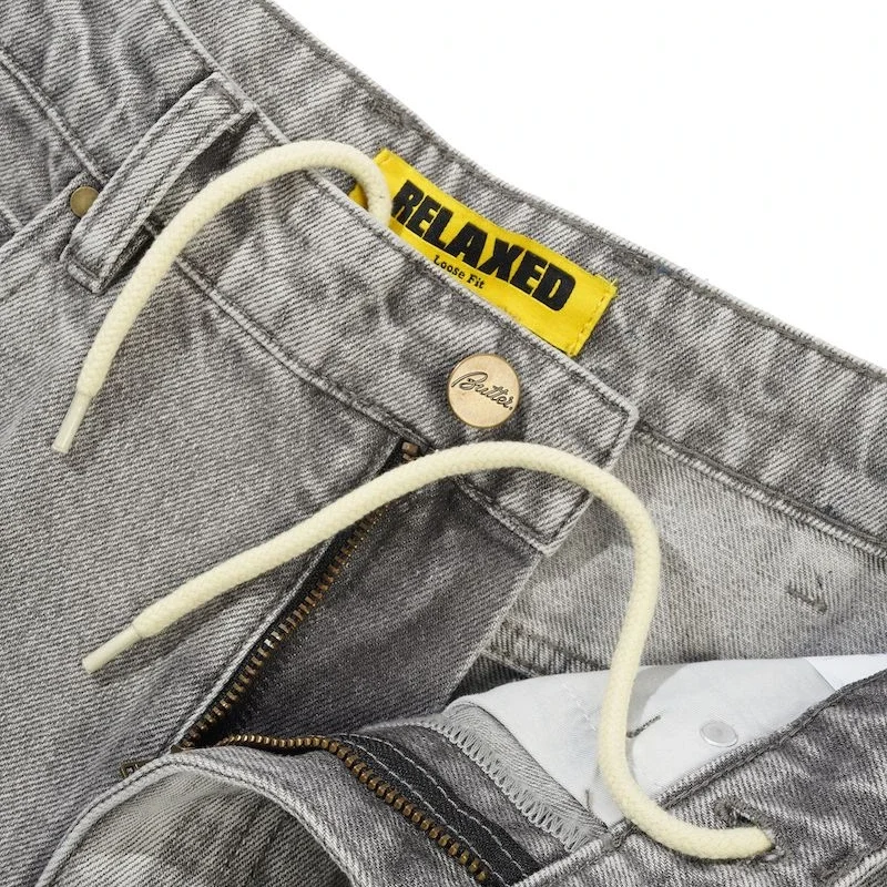 Butter Goods Racer Denim Hose - Grey Wash – Bild 4