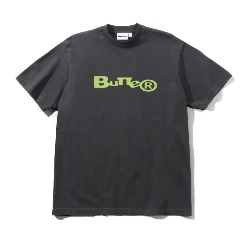 Butter Goods Registered T-Shirt - Washed Black