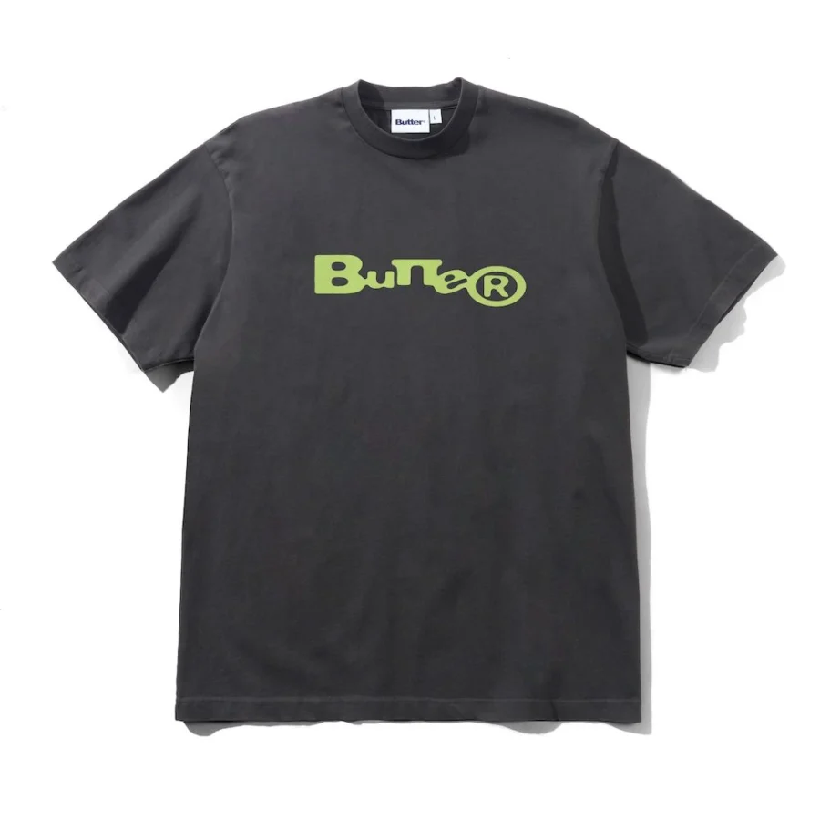 Butter Goods Registered T-Shirt - Washed Black