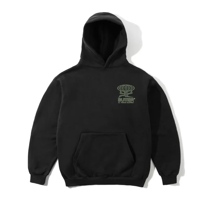 Butter Goods Terrain Pullover Hoodie - Washed Black – Bild 2
