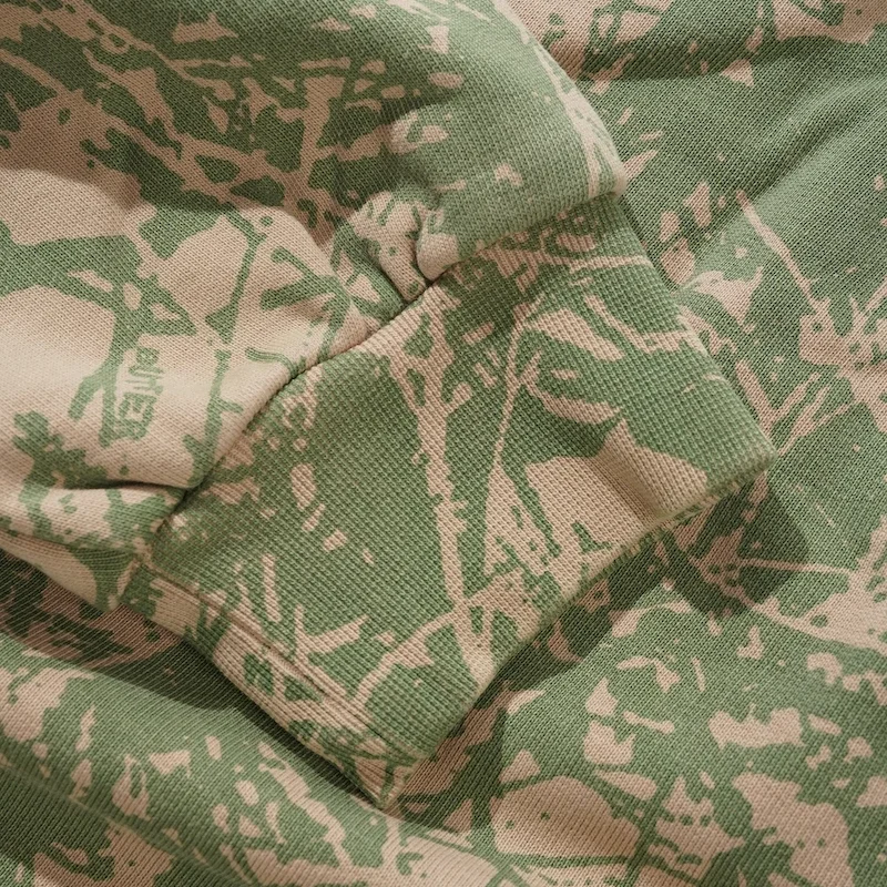 Butter Goods Woods Camo Zip-Thru Hoodie - Washed Sage – Bild 3