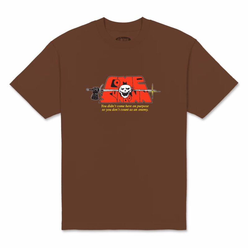 Come Sundown Split T-Shirt - Brown