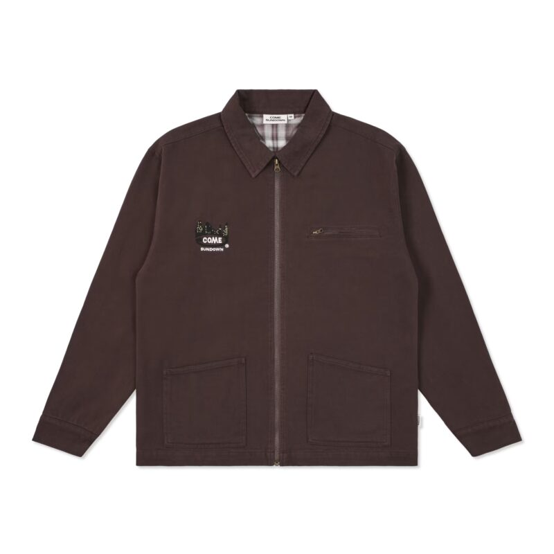 Come Sundown Toil Jacke - Washed Brown