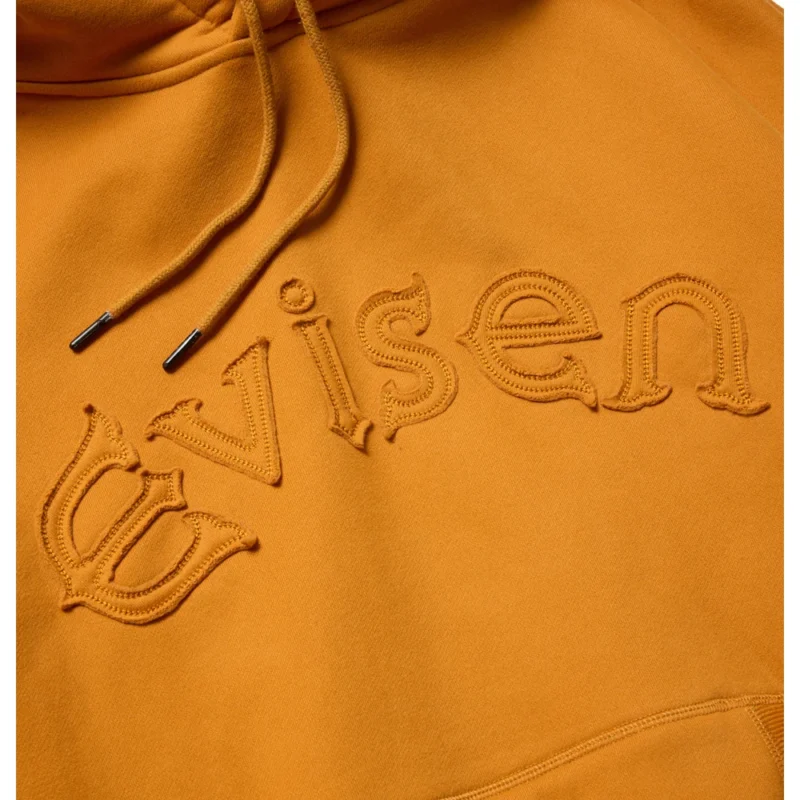 Evisen Arch Logo Patch Hoodie - Mustard - Image 2
