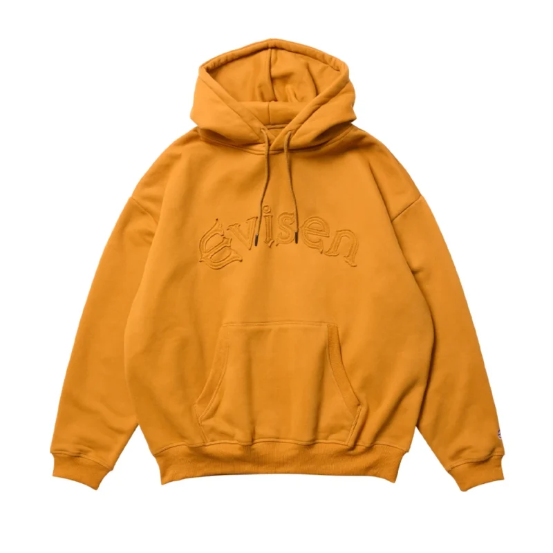 Evisen Arch Logo Patch Hoodie - Mustard