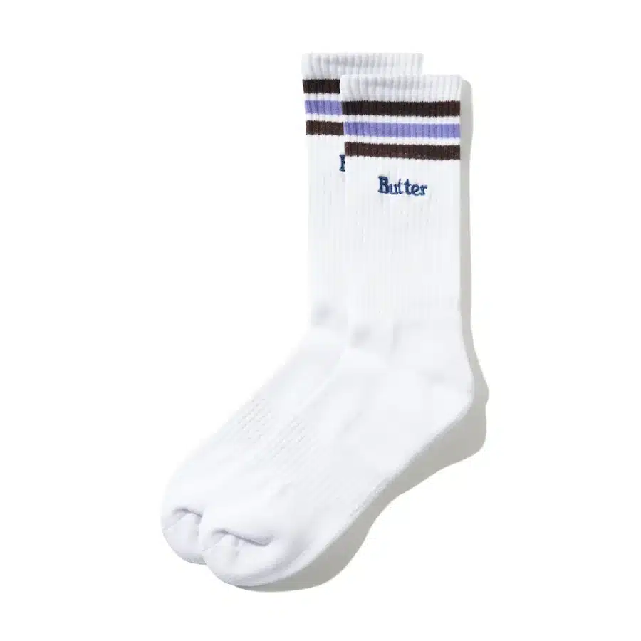 Butter Goods Stripe Socken - White