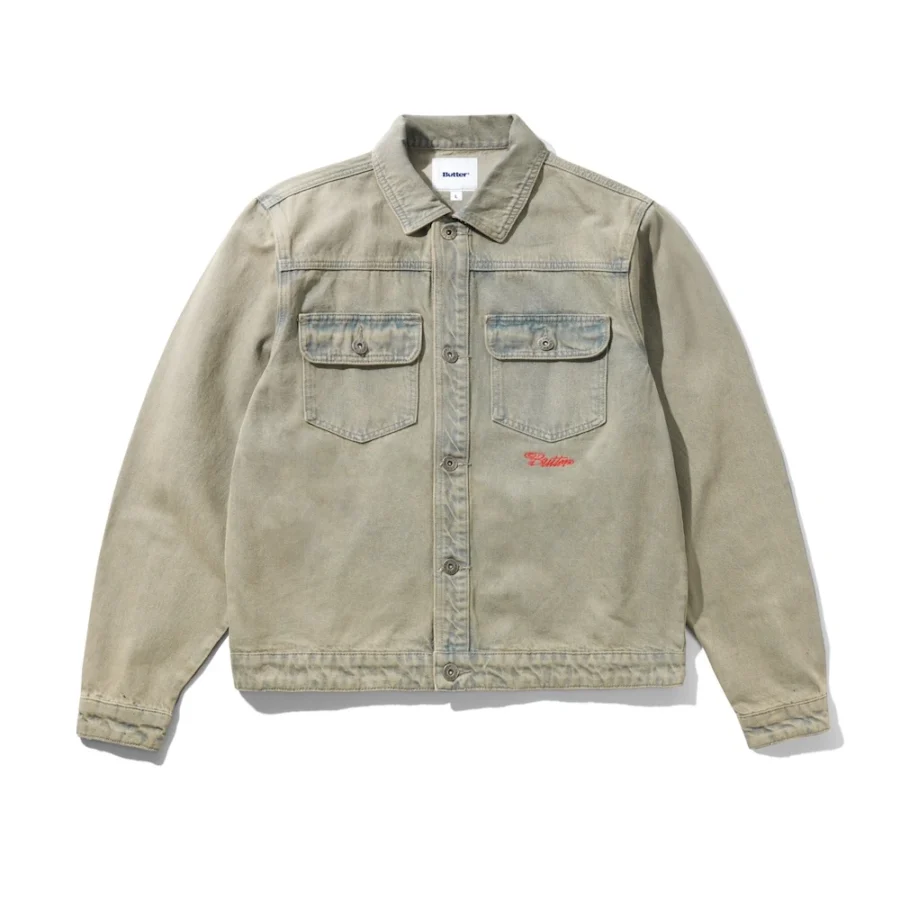 Butter Goods Garage Denim Jacket - Sunfade Blue