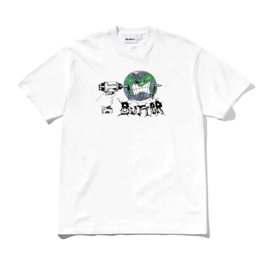 Butter Goods Drill T-Shirt - White