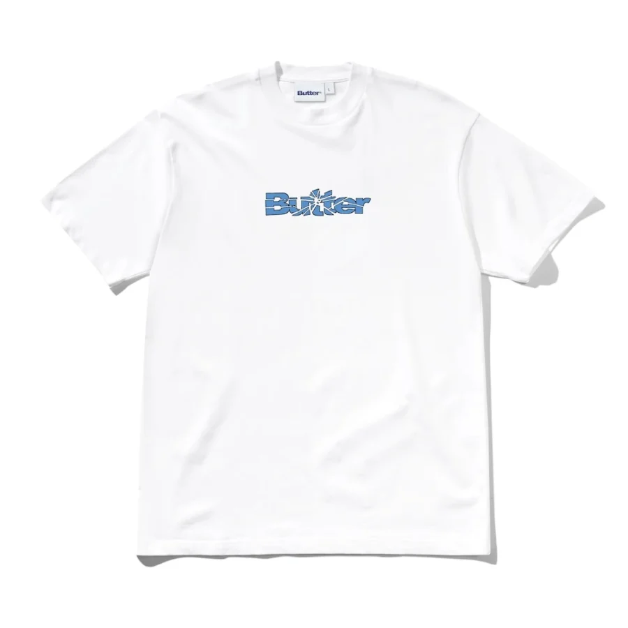 Butter Goods Smashed Logo T-Shirt - White