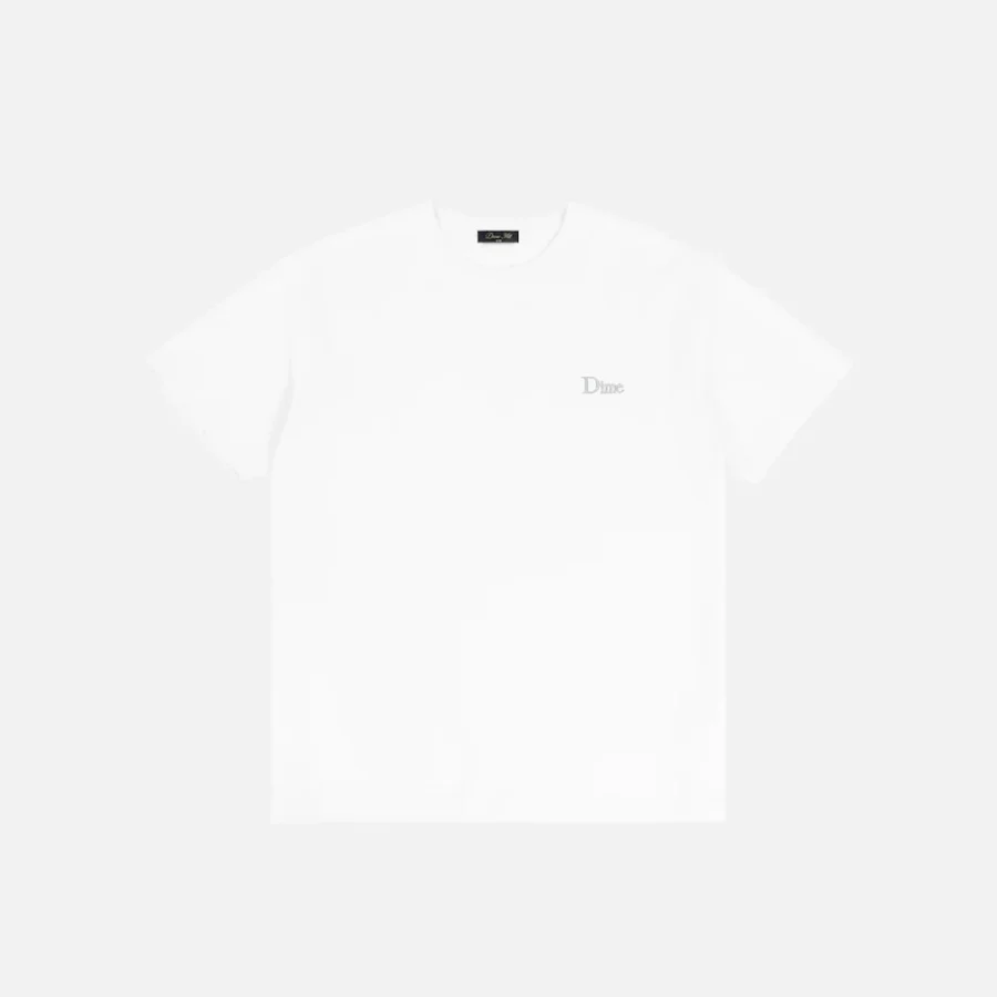 Dime Classic Small Logo T-Shirt - White