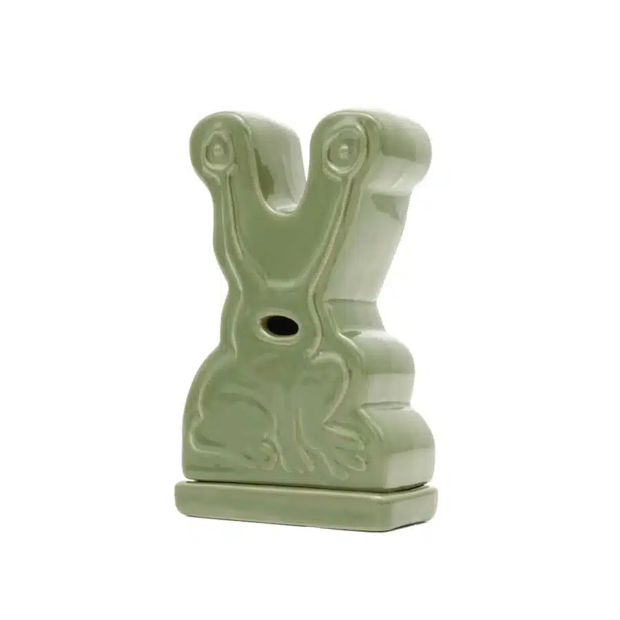 Butter x Daniel Johnston Frog Ceramic Incense Holder - Light Green