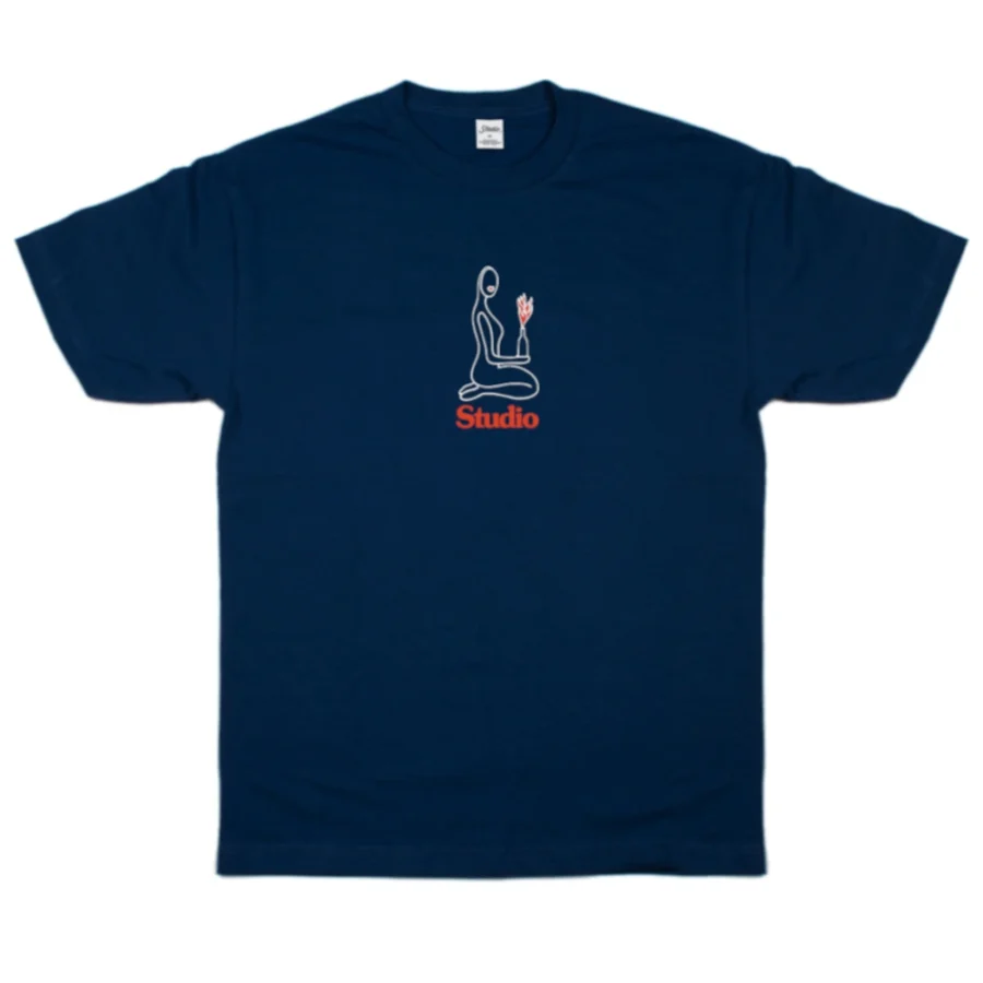 Studio Flame Of Love T-Shirt - Navy