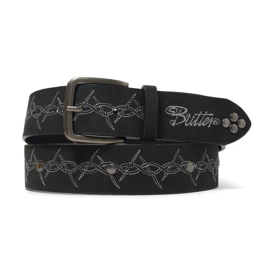 Butter Goods Barbed Wire Studded Belt - Black