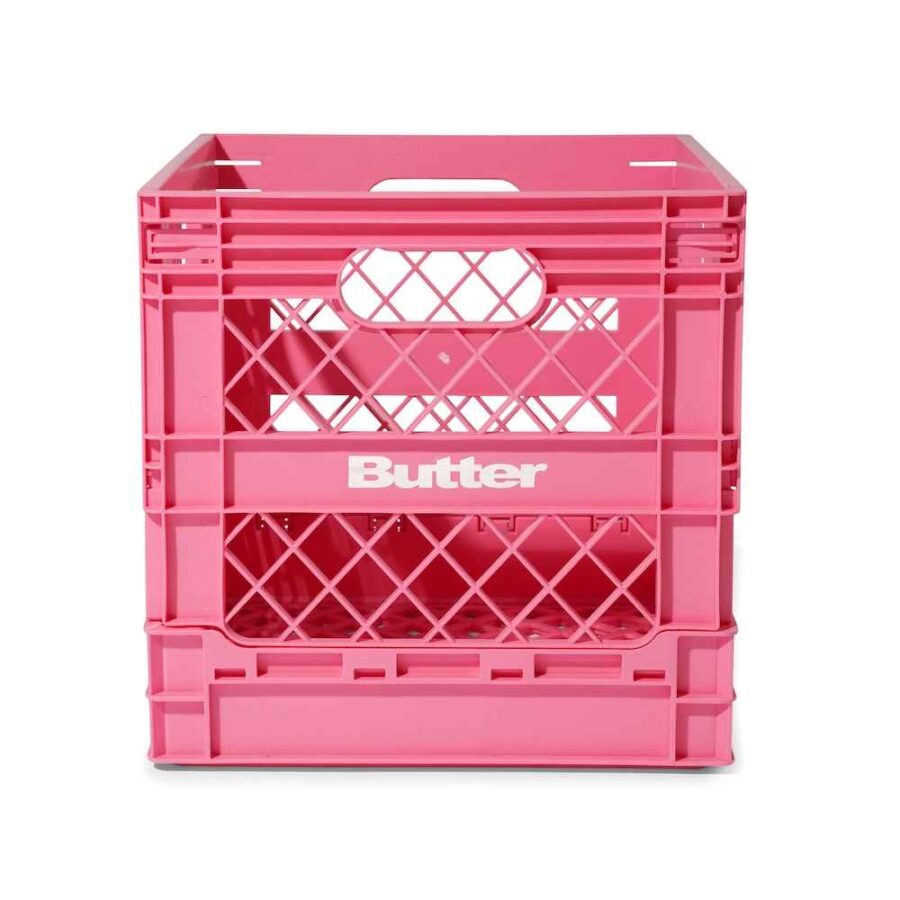Butter Goods Collapsible Record Crate - Pink